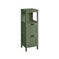 VASAGLE Bathroom Floor Cabinet with 2 Drawers – Forest Green