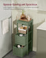 VASAGLE Bathroom Floor Cabinet with 2 Drawers – Forest Green