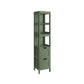 VASAGLE Bathroom Floor Cabinet, Bathroom Storage Organizer Rack Stand – Forest Green