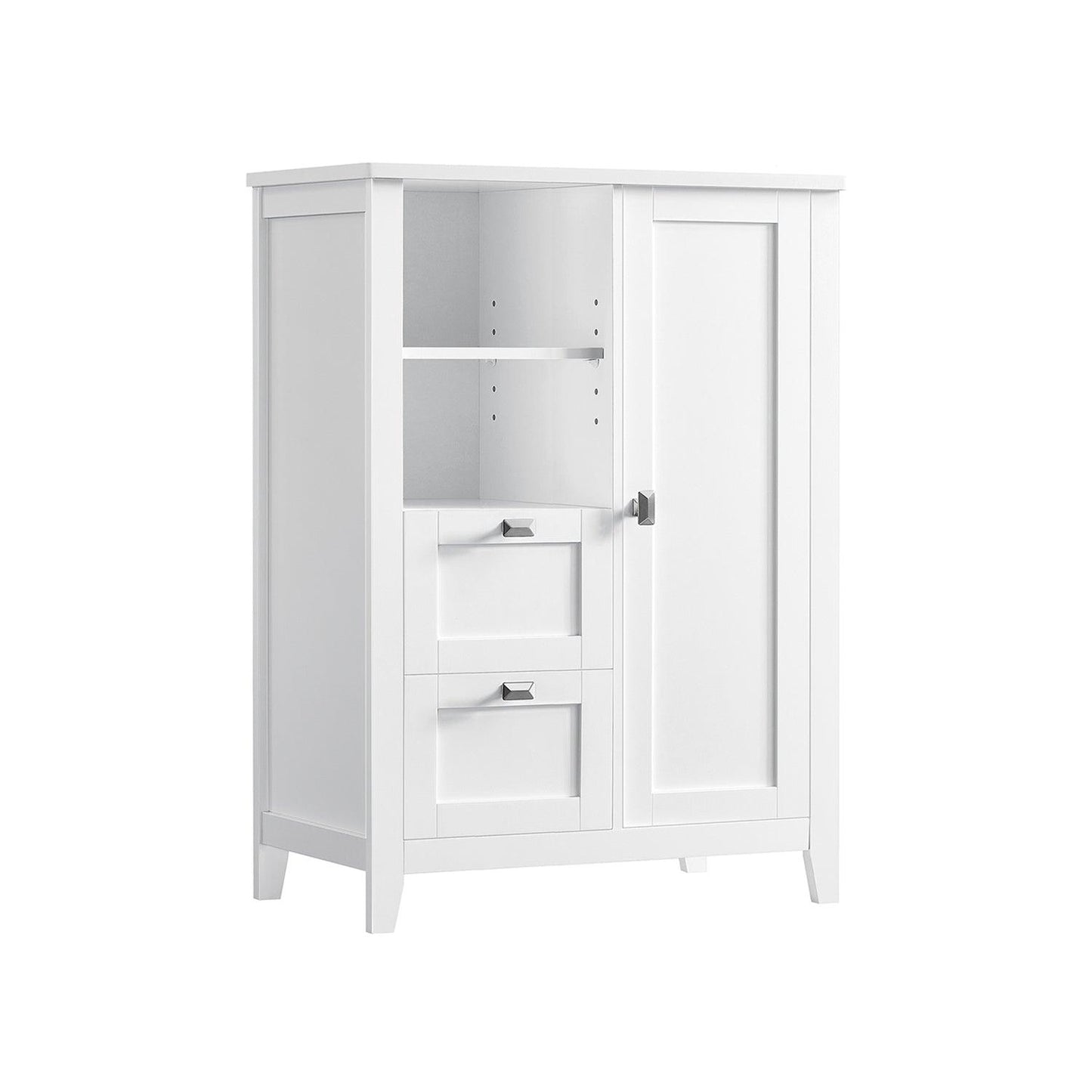 Bathroom Floor Storage Cabinet with Adjustable Shelves FredCo