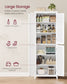 VASAGLE Bathroom Floor Storage Cabinet – Cloud White
