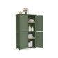 VASAGLE Floor Storage Cabinet with Adjustable Shelves and Doors – Forest Green