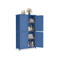 VASAGLE Floor Storage Cabinet with Adjustable Shelves and Doors – Bijou Blue