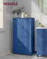 VASAGLE Floor Storage Cabinet with Adjustable Shelves and Doors – Bijou Blue