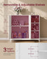 VASAGLE Bathroom Floor Cabinet, Freestanding Storage with 2 Doors | MDF Organizer – Cloud White