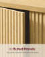 VASAGLE Sideboard with Adjustable Shelf Oak Beige