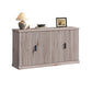 VASAGLE Maxe Buffet Cabinet, Console Cabinet – Washed Gray