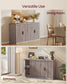 VASAGLE Maxe Buffet Cabinet, Console Cabinet – Washed Gray