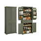 VASAGLE Pantry Cabinet, Tall Storage, 15.7 X 30 X 71.7 Inches, Forest Green