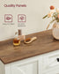 VASAGLE Liry Farmhouse Bathroom Floor Cabinet with 4 Drawers – Rustic White