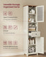 VASAGLE Tall Narrow Freestanding Bathroom Cabinet with Drawer and Doors
