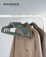 30-Pack Velvet Clothes Hangers Gray FredCo