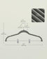 20-Pack Velvet Pants Hangers with Adjustable Clips Grey FredCo