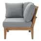 Marina Outdoor Patio Teak Corner Sofa by Modway EEI-1146