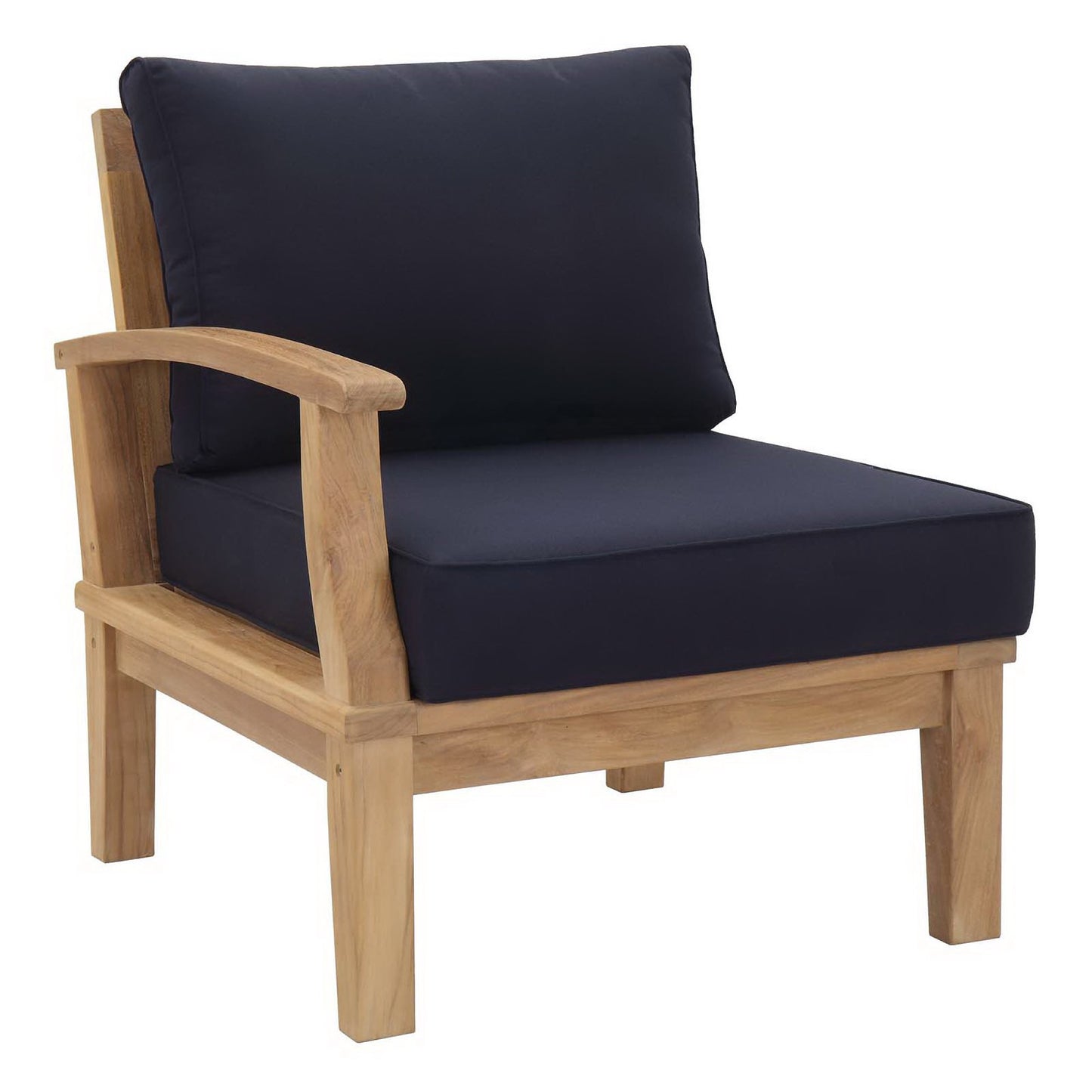 Marina Outdoor Patio Teak Left-Facing Sofa by Modway EEI-1148
