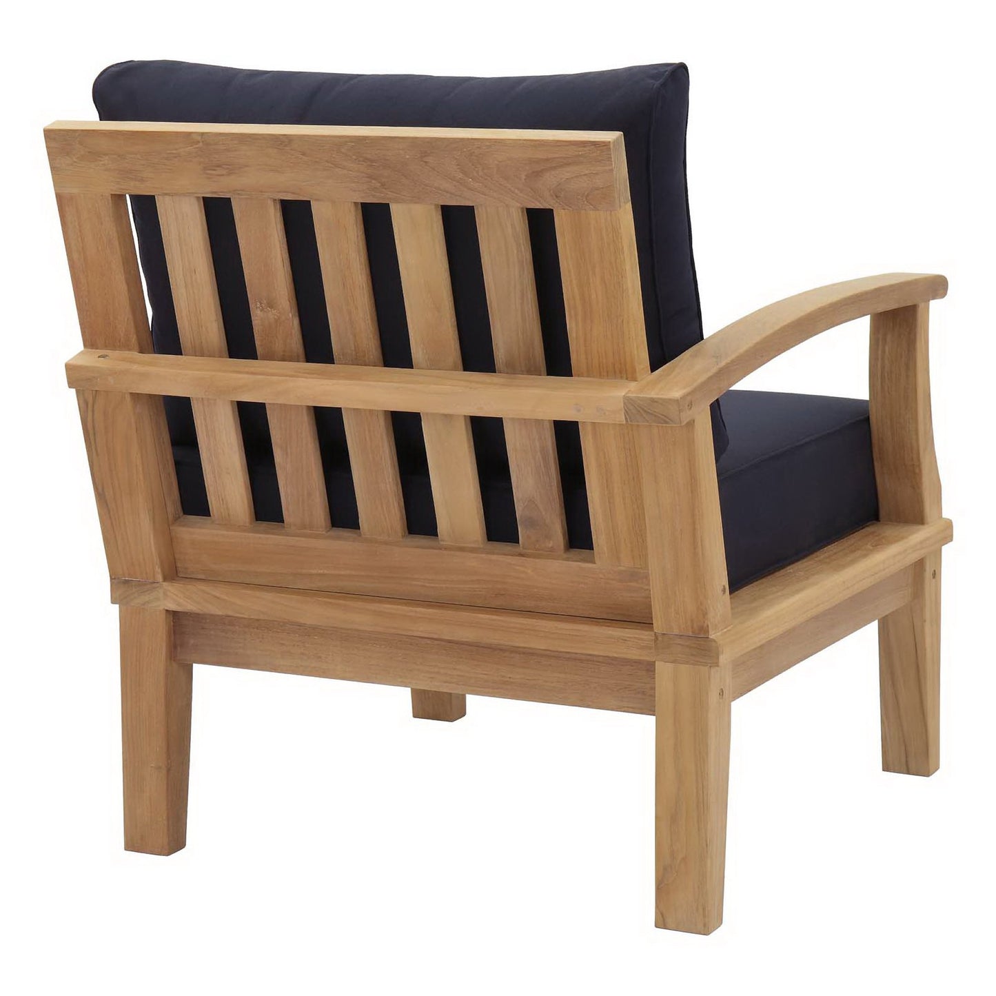 Marina Outdoor Patio Teak Left-Facing Sofa by Modway EEI-1148