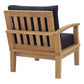 Marina Outdoor Patio Teak Left-Facing Sofa by Modway EEI-1148