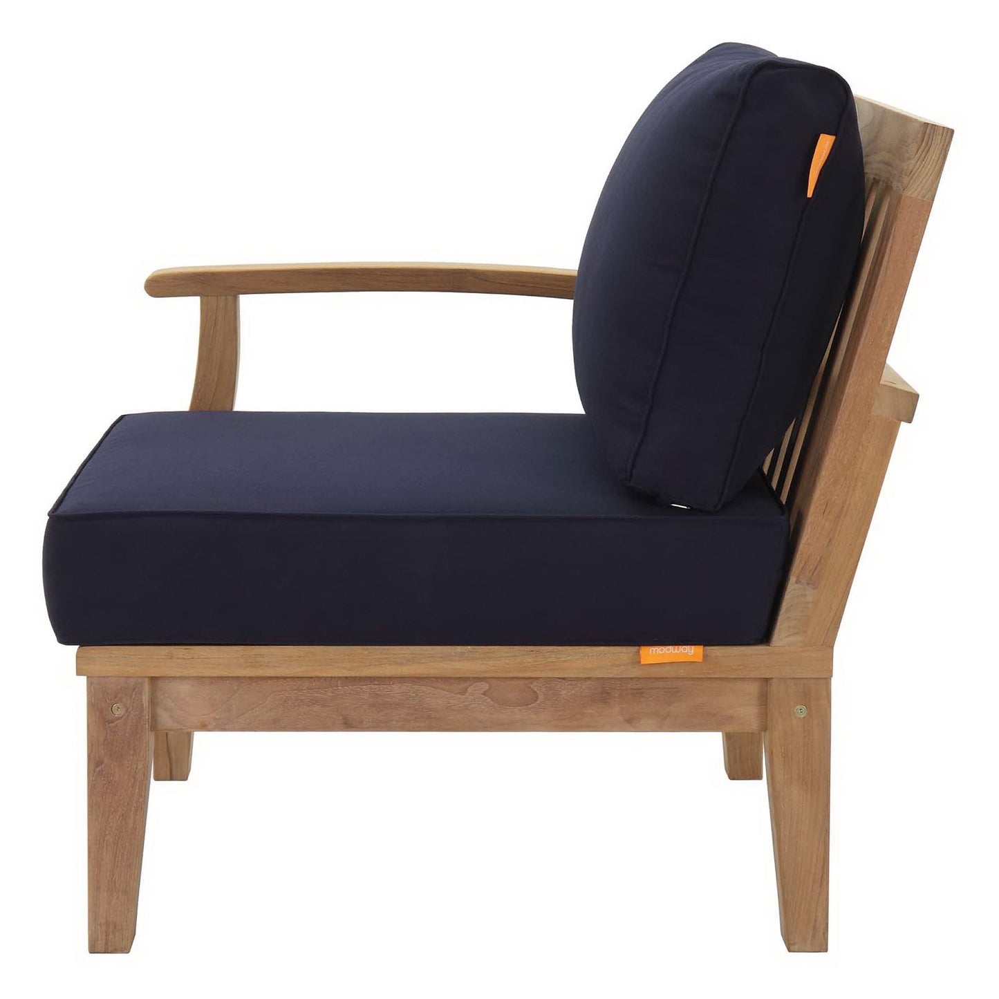 Marina Outdoor Patio Teak Left-Facing Sofa by Modway EEI-1148
