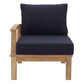 Marina Outdoor Patio Teak Left-Facing Sofa by Modway EEI-1148