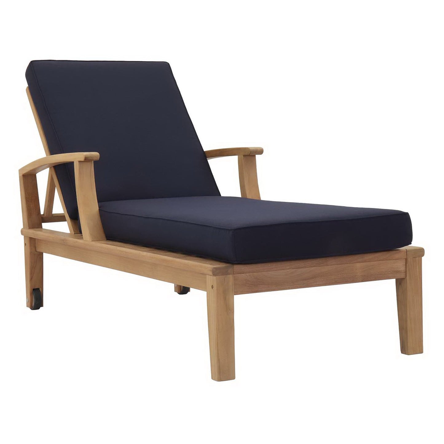 Marina Outdoor Patio Teak Single Chaise by Modway EEI-1151