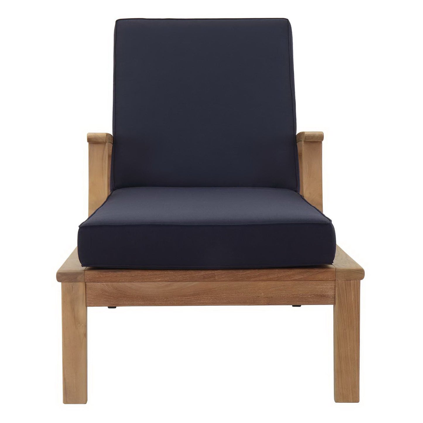 Marina Outdoor Patio Teak Single Chaise by Modway EEI-1151