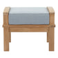 Marina Outdoor Patio Teak Ottoman by Modway EEI-1152
