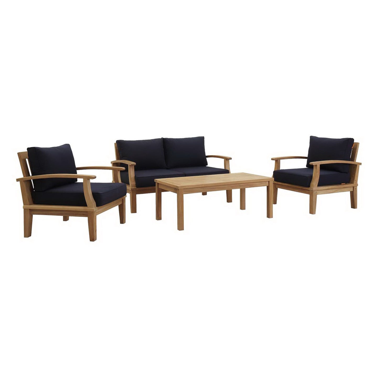 Marina 4 Piece Outdoor Patio Teak Set by Modway EEI-1469