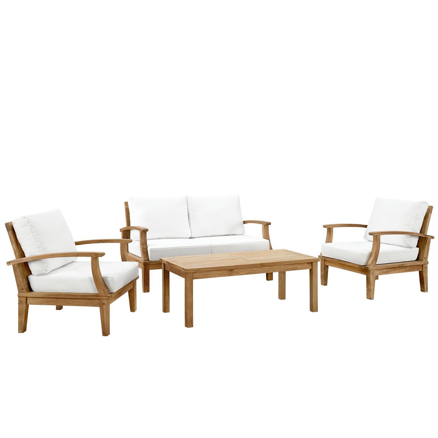 Marina 4 Piece Outdoor Patio Teak Set by Modway EEI-1469