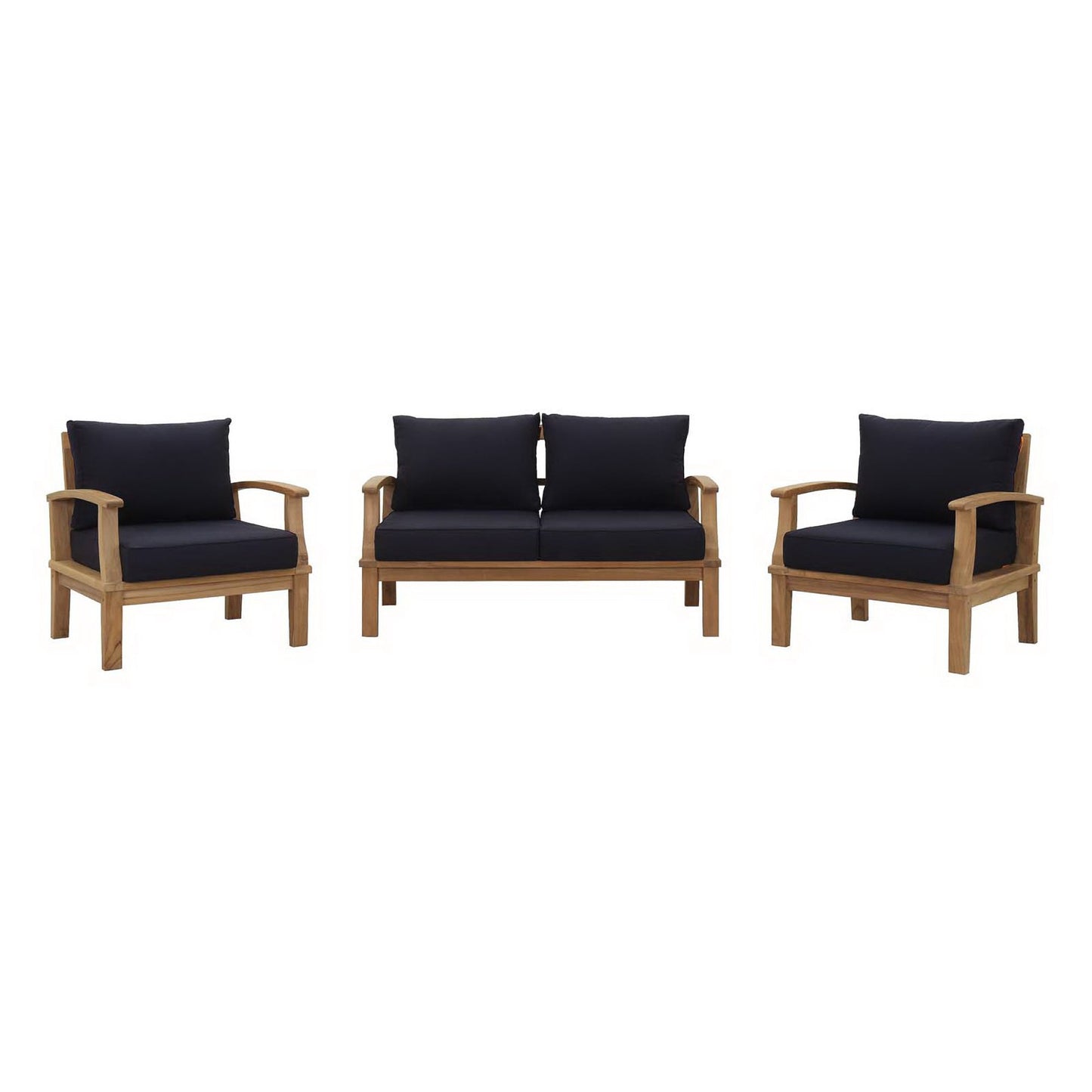 Marina 3 Piece Outdoor Patio Teak Set by Modway EEI-1470