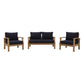 Marina 3 Piece Outdoor Patio Teak Set by Modway EEI-1470