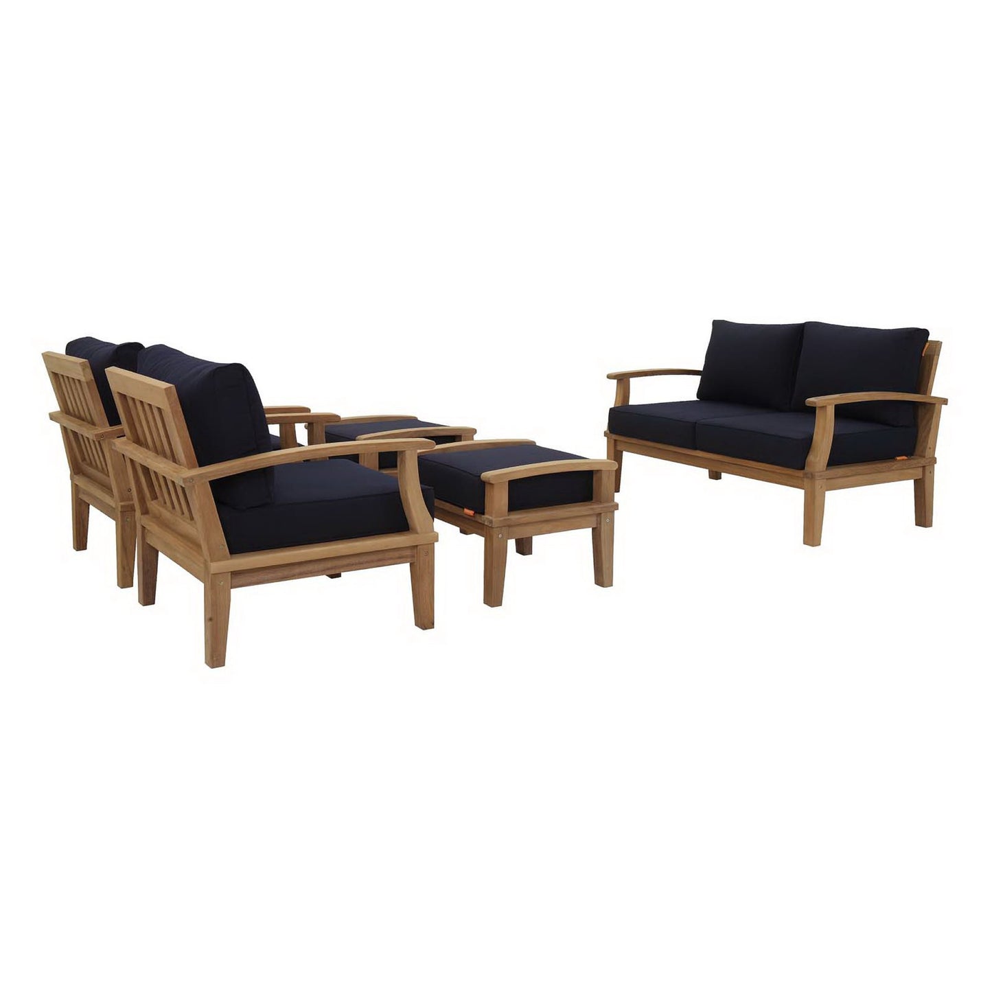 Marina 5 Piece Outdoor Patio Teak Set by Modway EEI-1472