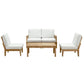 Marina 5 Piece Outdoor Patio Teak Set by Modway EEI-1477