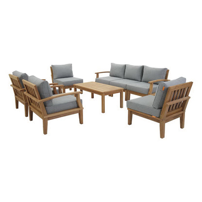 Marina 8 Piece Outdoor Patio Teak Set by Modway EEI-1479
