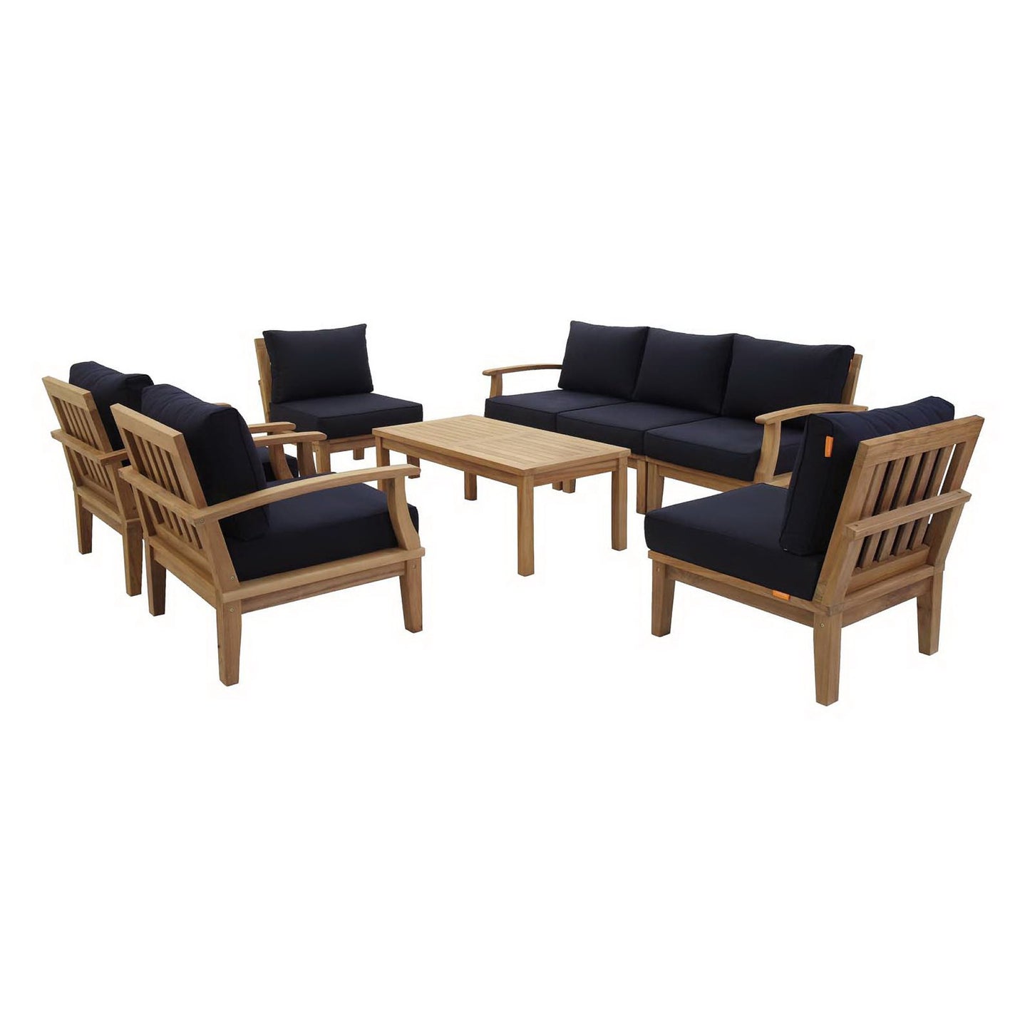 Marina 8 Piece Outdoor Patio Teak Set by Modway EEI-1479