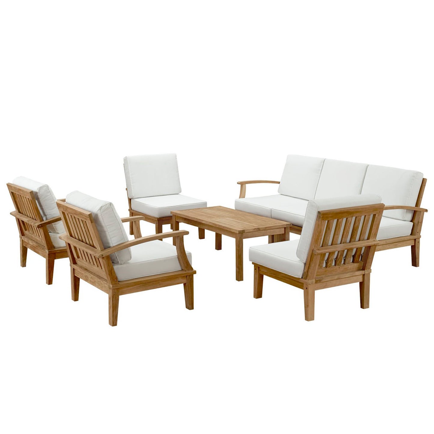 Marina 8 Piece Outdoor Patio Teak Set by Modway EEI-1479