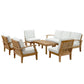 Marina 8 Piece Outdoor Patio Teak Set by Modway EEI-1479