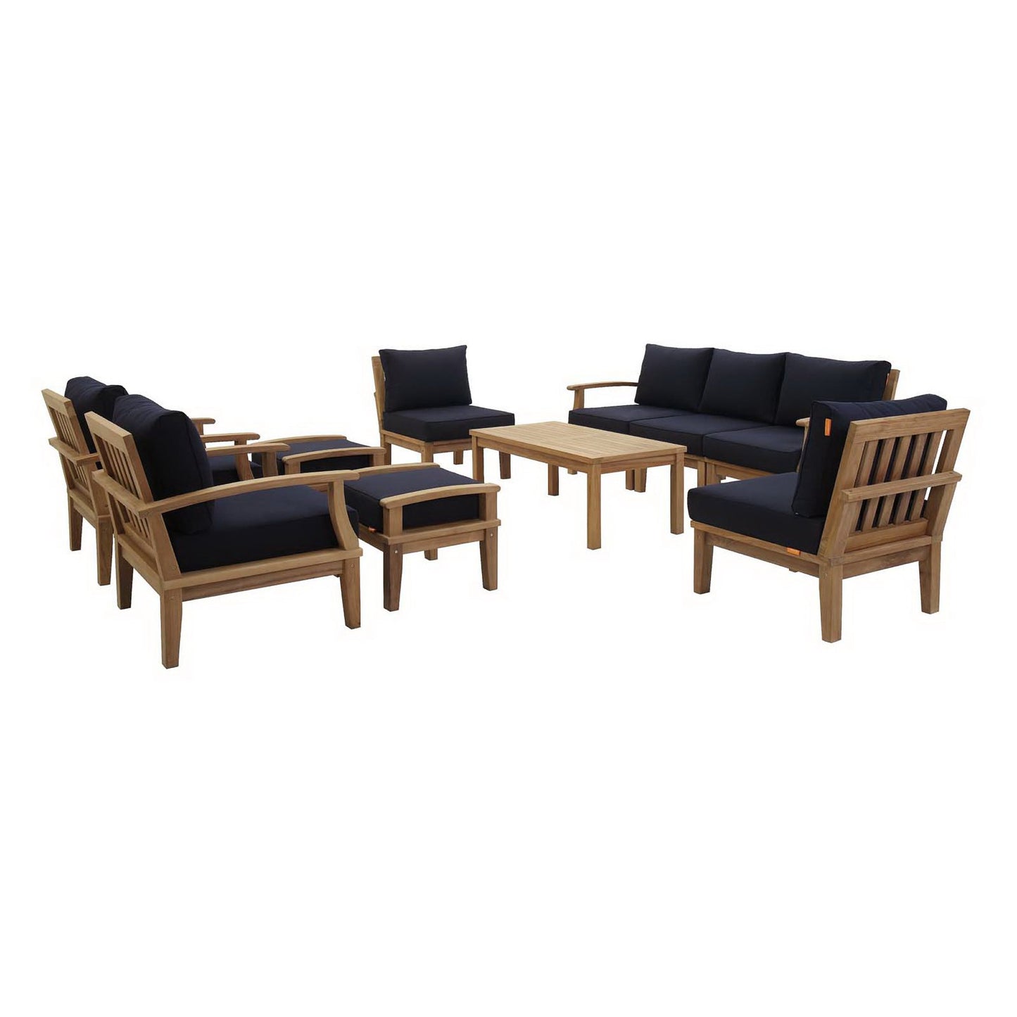 Marina 10 Piece Outdoor Patio Teak Set by Modway EEI-1480