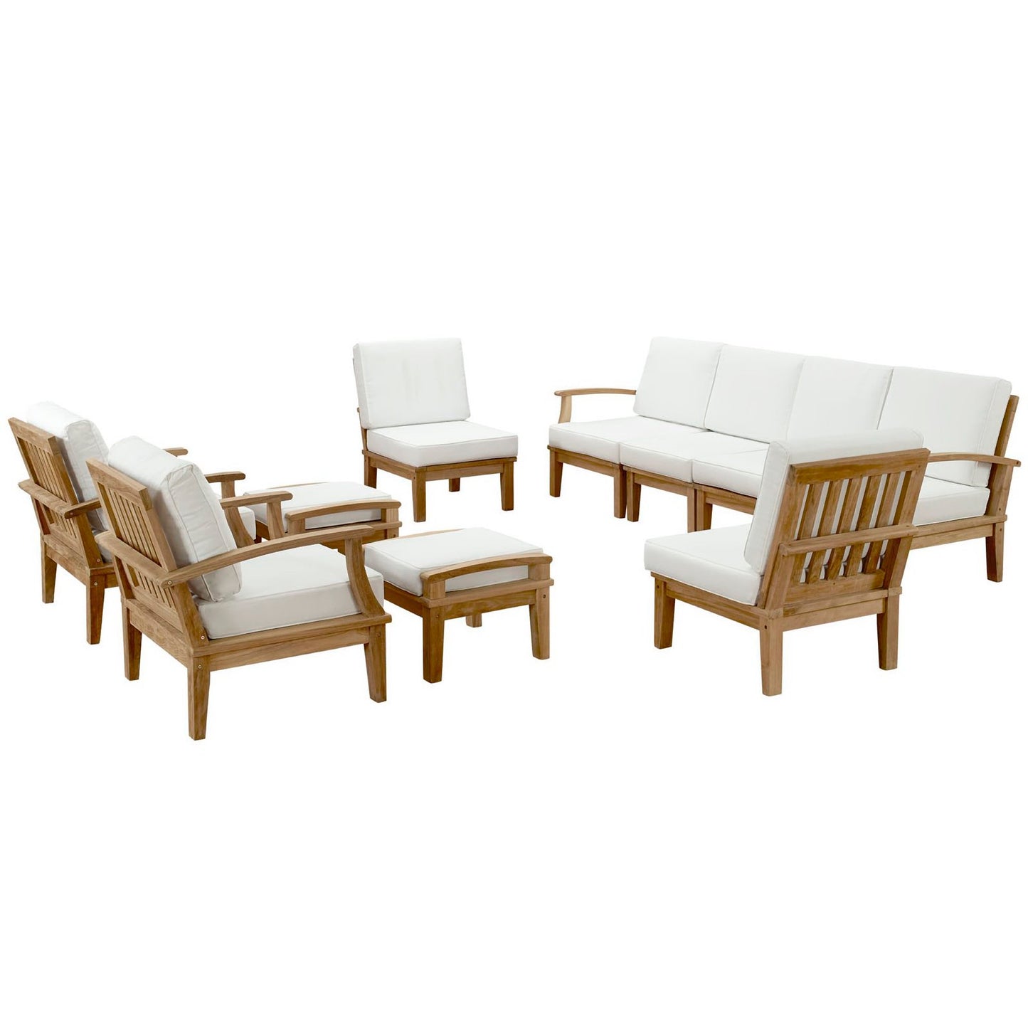 Marina 10 Piece Outdoor Patio Teak Set by Modway EEI-1489