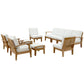 Marina 10 Piece Outdoor Patio Teak Set by Modway EEI-1489