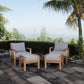 Marina 4 Piece Outdoor Patio Teak Set by Modway EEI-1537
