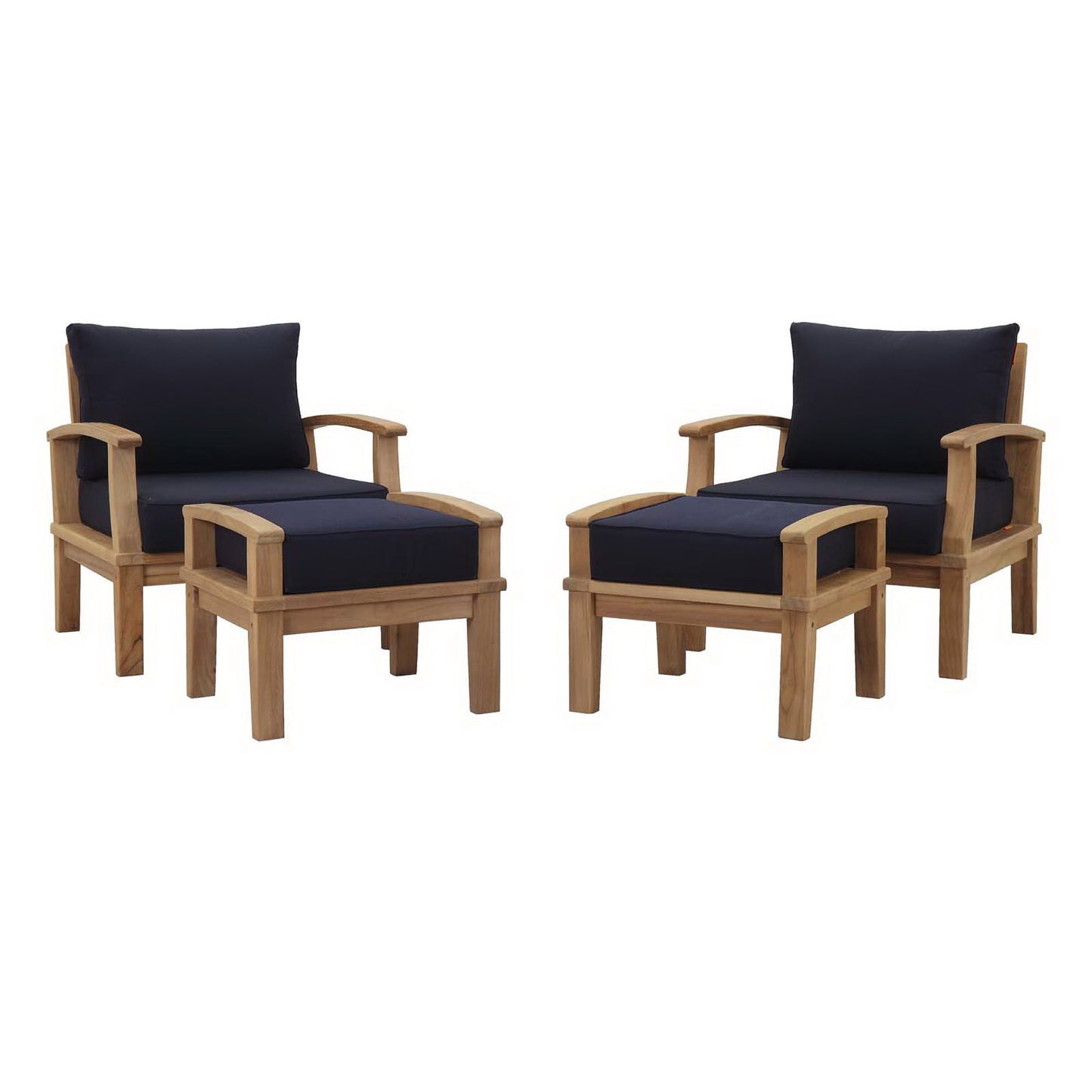 Marina 4 Piece Outdoor Patio Teak Set by Modway EEI-1537