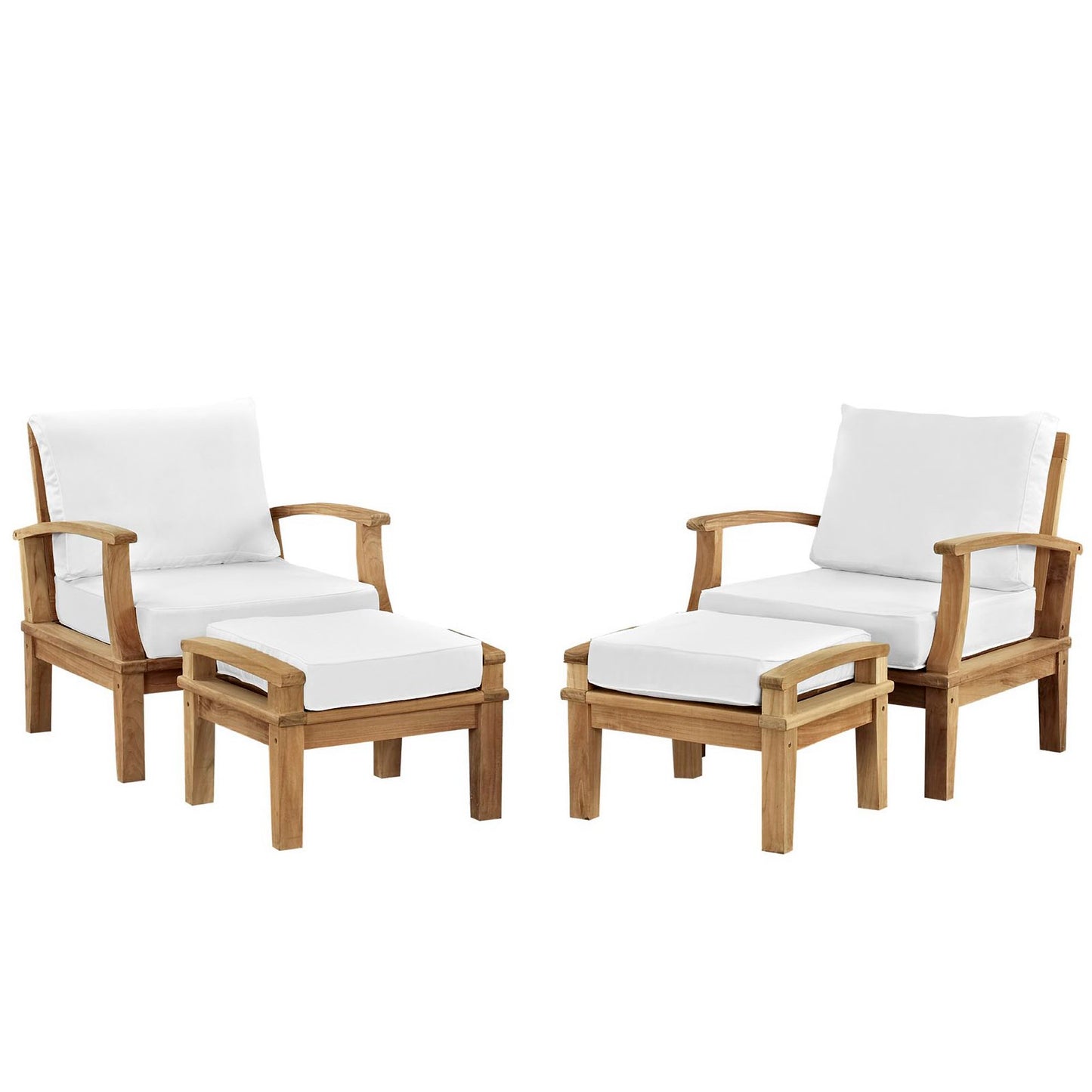 Marina 4 Piece Outdoor Patio Teak Set by Modway EEI-1537