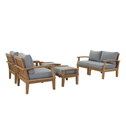 Marina 6 Piece Outdoor Patio Teak Set by Modway EEI-1597