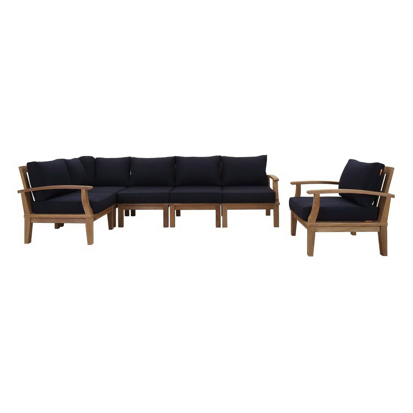 Marina 6 Piece Outdoor Patio Teak Set by Modway EEI-1816