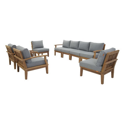 Marina 8 Piece Outdoor Patio Teak Set by Modway EEI-1817