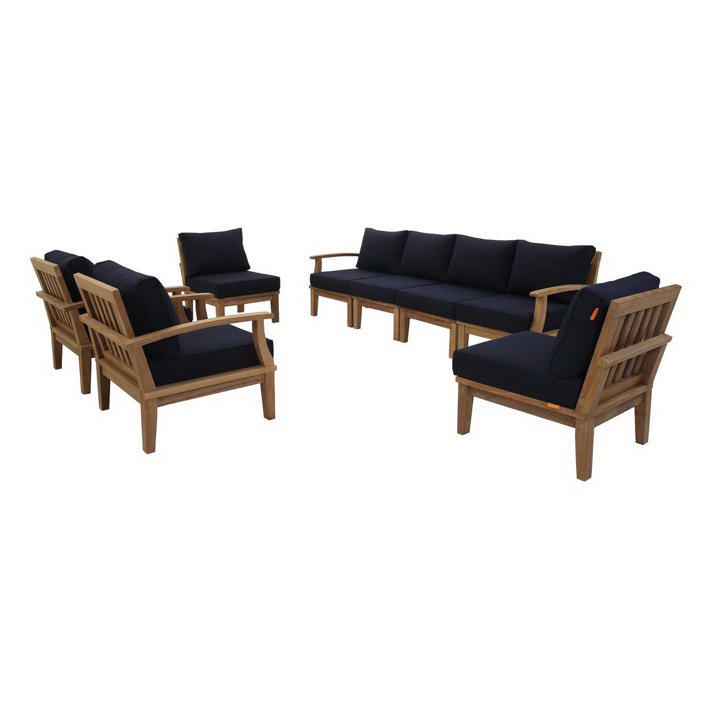 Marina 8 Piece Outdoor Patio Teak Set by Modway EEI-1817