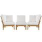 Marina 3 Piece Outdoor Patio Teak Set by Modway EEI-1820