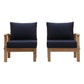 Marina 2 Piece Outdoor Patio Teak Set by Modway EEI-1822
