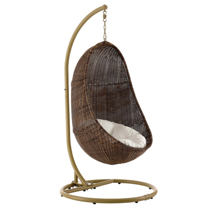 Bean Outdoor Patio Wood Swing Chair With Stand by Modway EEI-2277