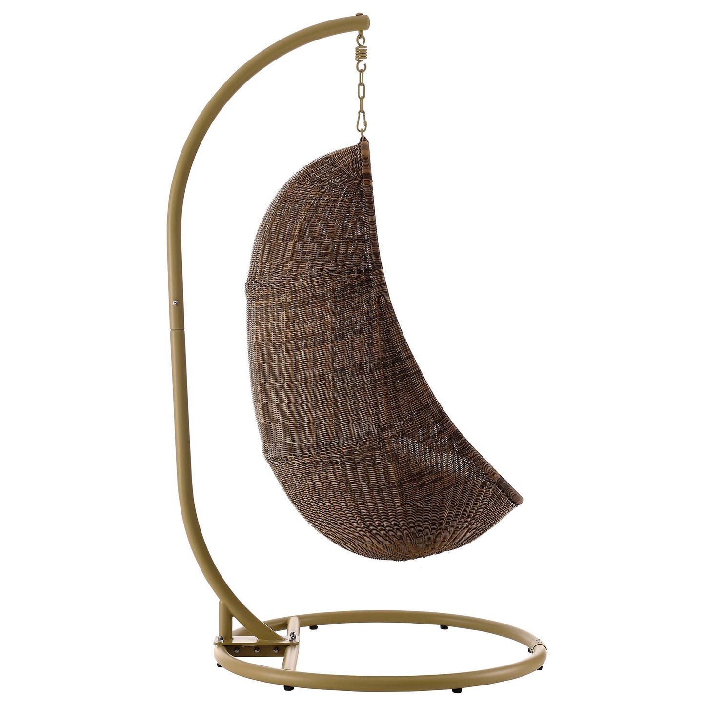 Bean Outdoor Patio Wood Swing Chair With Stand by Modway EEI-2277